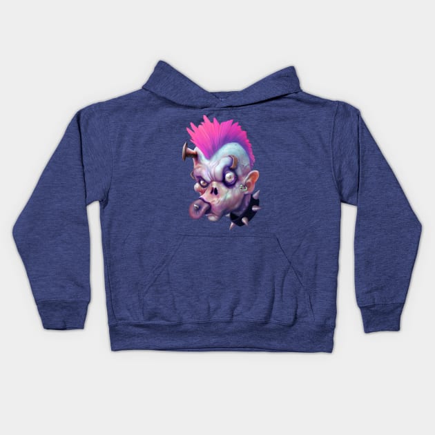 ZED HEADZ - Ear Worm Kids Hoodie by thedarkcloak